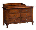 French Country 6 Drawer Dresser with Changing Table