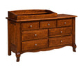 French Country 7 Drawer Dresser with Changing Table